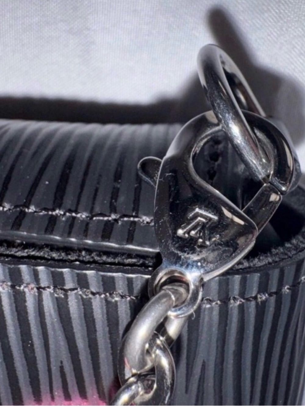 AUTHENTIC Louis Vuitton Félicie Pochette Limited Edition Patchwork Epi Black - Picture 8 of 16